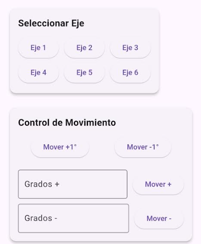 Interfaz de Control: Movimiento del Brazo